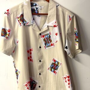 Fashion nova men’s casino shirt size medium great shape